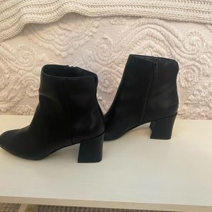 Chinese Laundry Black Leather Booties - Size 7.5
